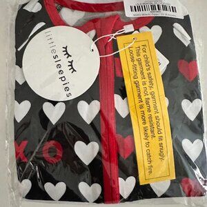 NIB Little Sleepies XOXO Black Zippy Size 12-18 months - discontinued